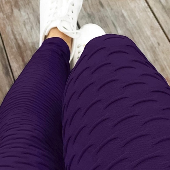 High Waist Yoga Pants Tummy Control Workout Ruched Butt (Brand new in package) - Picture 3 of 5